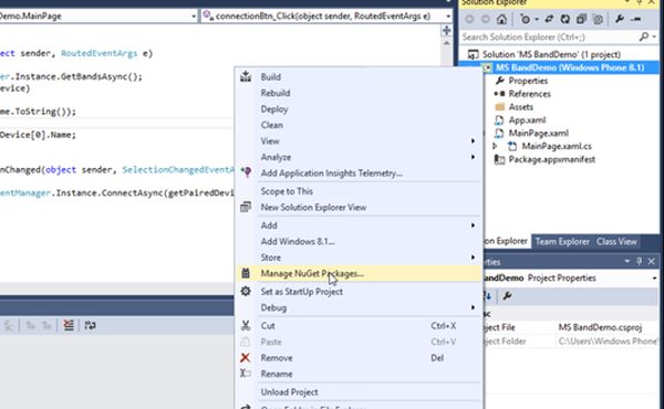Manage NuGet Packages